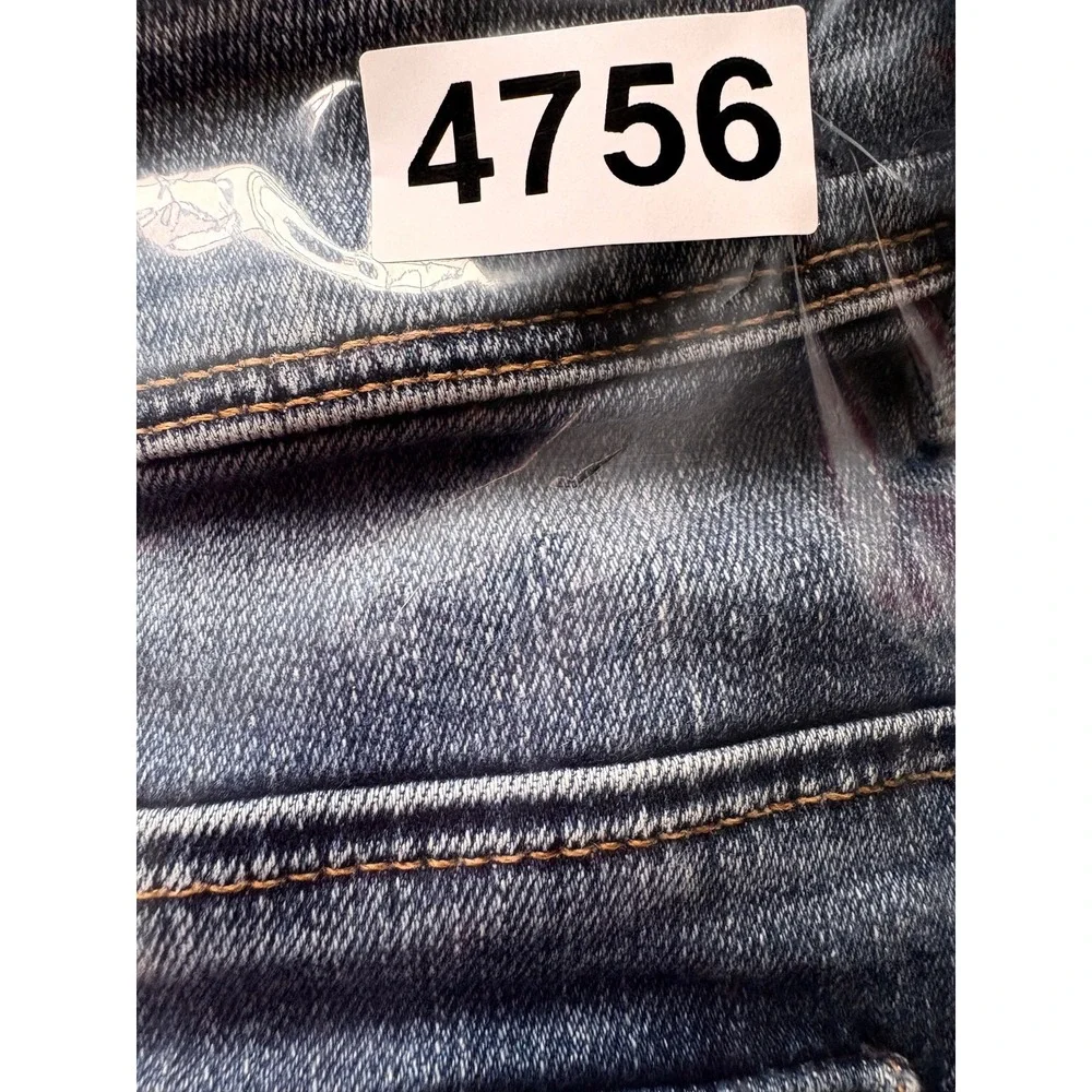 Hudson Jeans Mens Size 32 Blue Denim Premium Faded Rugged Regular Straight Leg